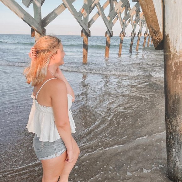 White Cider Ruffled Tank - Picture 4 of 4